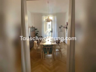 Tauschwohnung: 3 Zimmer sanierter Altbau, 3. OG mit Balkon und Parkett