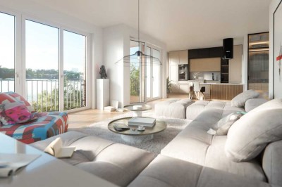 Fantastischer Havel-Blick: Neubau-Penthouse mit großer Dachterrasse – Eiswerder – TOP Ausstattung!
