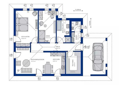 WOHNEN & LEBEN auf einer Ebene, verwirklichen SIE Ihren Bungalow Traum inkl. Baugrundstück mit U