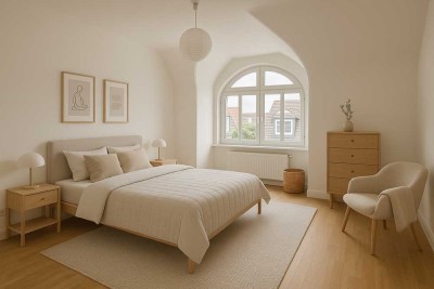 3-Zimmer-Wohnung im Jugendstilgebäude - Bezugsfrei!