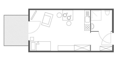 Stilvolle, modernisierte 1-Raum-Wohnung mit Einbauküche in Mainz