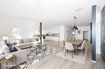 Dachterrassenwohnung in Übergröße und absoluter Stadtnähe