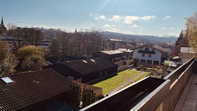 Lichtdurchflutete 4-Zimmer-Wohnung mit großer Sonnenterrasse Toplage in Miesbach