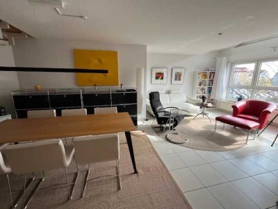 TOP - Attraktive 150m² Maisonette-WE, 2 Etagen + D-Studio, Balkon, EBK, Klima, 3 KFZ-Plätze...