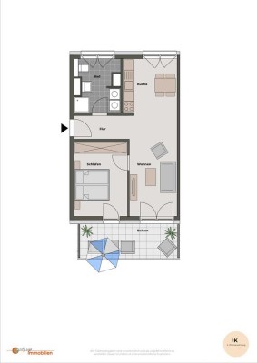 Wohnen in Langen  - Exklusive 2-Zimmer-Wohnung