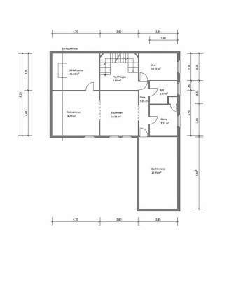 Ansprechende und neuwertige 3-Zimmer-Dachgeschosswohnung mit geh. Innenausstattung mit Balkon