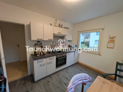 Tauschwohnung: 3 Zimmer Wohnung im Grünen mit Terrasse und Garten