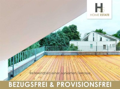 Bezugsfreie Dachgeschosswohnunung mit großer Terrasse & Provisionsfrei