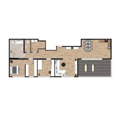 Penthouse-Traum mit Dachterrasse & Weitblick am Feldrand