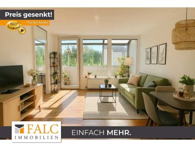 Helle 2-Zimmer-Wohnung mit großzügigem Wintergarten in Augsburg-Lechhausen