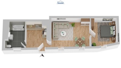 Sanierte Anlegerwohnung in Historischem Stadtbau