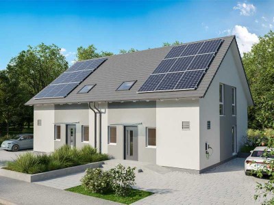 Ankommen & genießen - modernes Doppelhaus mit Grundstück & Gartenfreude