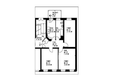 Erstbezug nach Modernisierung 3-Raum-Altbauwohnung mit Balkon