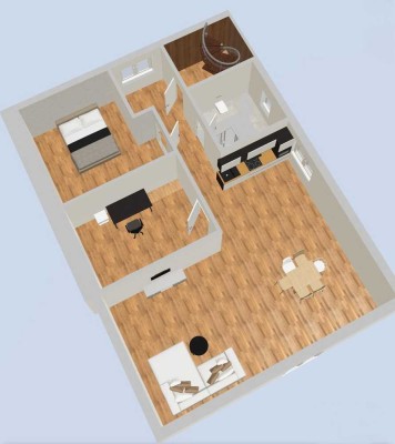 Erstbezug gehobene Dachgeschosswohnung, 3 Zimmer, 70qm2, Raum Tuttlingen, EEK A+