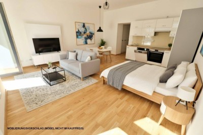 Süd-Garconniere 2. Stock, Balkon (neben neuer U2-Station Reinprechtsdorfer Straße)