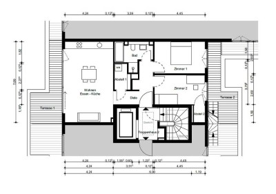 Stylisches Penthouse: Klima, Sauna, Terrasse, Einbauküche & Stellplatz! � 0178-8236274