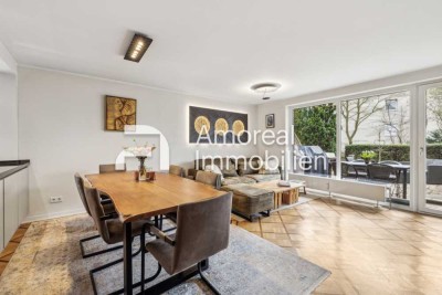 Hamburg-Wellingsbüttel | Sanierte 2,5-Zimmer-Erdgeschosswohnung mit großer Terrasse in Zentrumslage