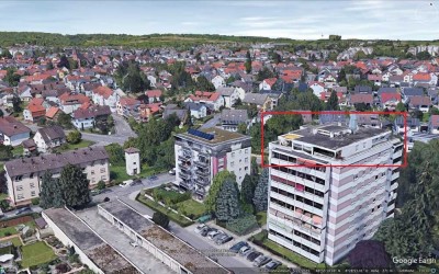 Penthouse+Einzelgarage, wunderschön, renovierungsbedürftig, in herrlicher Lage