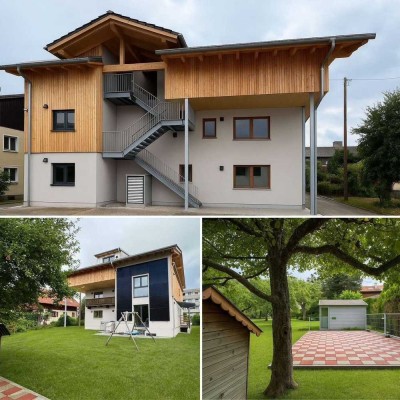 Moderne, großzügige DG-Wohnung mit Gartenanteil und Terrasse - ERSTBEZUG!!