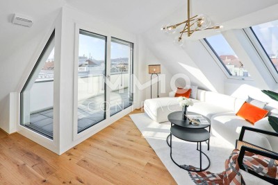 Wunderschöne DG-Wohnung mit privater Dachterrasse und Blick über Wien! Provisionsfrei!