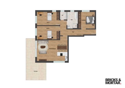 4 Zimmer Wohnung im Erdgeschoss Neubau an der Kahnfahrt