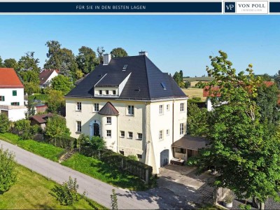 Herrschaftliche Landvilla im Neoklassizismus – stilvoll saniert in Bestlage von Altfraunhofen
