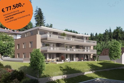2-Zi Gartenwohnung mit € 75 500,- Wohnbauförderung Blick in den Walgau Top 2