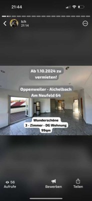 Ansprechende 3-Zimmer-Wohnung in Oppenweiler