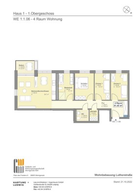 4 - Raum - Wohnung im Neubau Lutherstraße