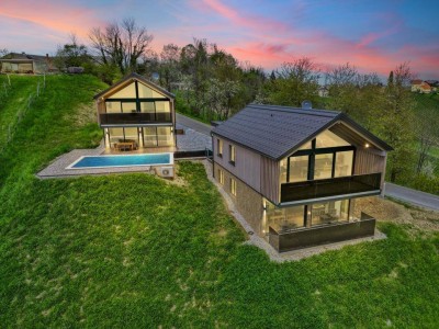 Vollmöblierte Edel-Chalets mit traumhaftem Weinberg-Ausblick