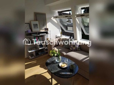 Tauschwohnung: Lichtdurchflutete Dachgeschosswohnung in idyllischer Lage