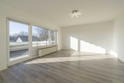 SOPART IMMOBILIEN - Helle 1-Zimmer-Wohnung mit großer Dachterrasse 
- renoviert und bezugsfertig