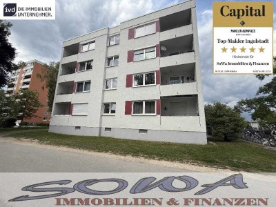 Schicke, gut geschnittene 2 Zimmer Wohnung im Erdgeschoss mit Balkon in Neuburg - Ein Objekt von ...
