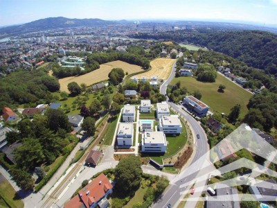 Penthouse in Luxusanlage "PöstlingbergPARK" mit Stadtblick, Pool und Fitnessstudio