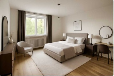 3 Zi. Wohnung - Neu renoviert - möbliert - als WG oder Wohnung komplett