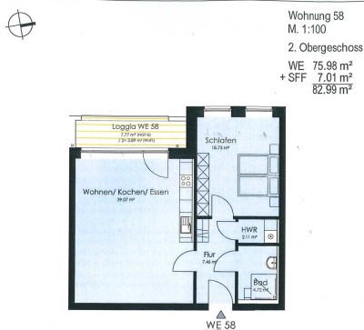 Schöne 2-Zimmer-Wohnung mit Balkon im Seniorenwohnheim Korschenbroich