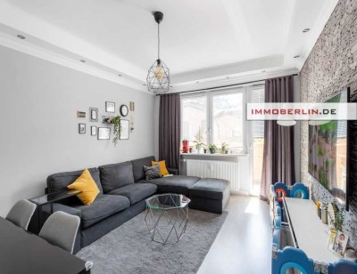 IMMOBERLIN.DE - Geschmackvoll kernsanierte Wohnung mit Loggia & Pkw-Stellplatz