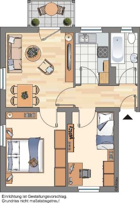Demnächst frei! 2-Zimmer-Wohnung in Marl Brassert