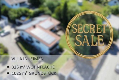 Solide Villa mit 2 Wohneinheiten und Schwimmbad in exponierter Lage von Leimen
