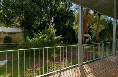 Energieeffizient wohnen: Vollständig sanierte 2-Zimmer-Gartenwohnung in Aachens Innenstadt