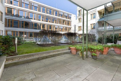 Wohnen im Botschaftsviertel: voll möblierte 2-Zi-Whg, 90 m² + große Terrasse per SOFORT zu VERKAUFEN