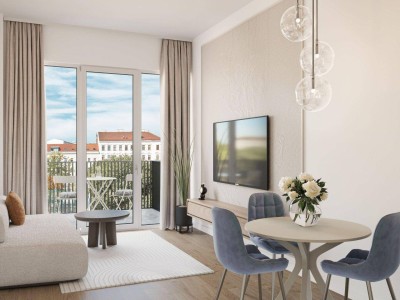 THE ARIK - Urban und Grün – 2 Zimmer mit Balkon zur Parkseite