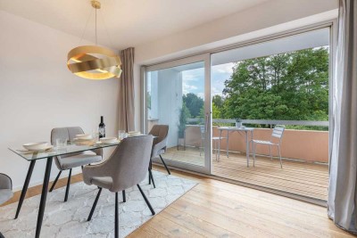 3 Zim-W.- Süd-West Balkon in Teil-möbliet OTTOBRUNN * komplett saniert, renoviert mit Designmöbeln*