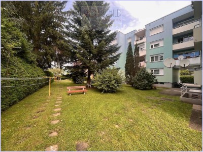 **Günstige 3 Zimmer Wohnung in guter Lage** Garten,2 Schlafzimmer, Loggia, Parkplatz,,...