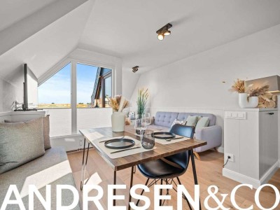 Hochwertig sanierte Dachgeschosswohnung mit Blick über Wenningstedt