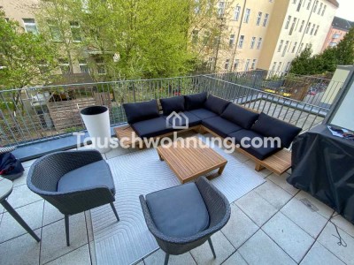 Tauschwohnung: 3 Zi. Neubau Wohnung mit Terrasse gegen 1 oder 2 Zi. Wohnung