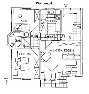 Hell und ruhig: 3-Zimmer-EG-Wohnung angenehm am Ortsrand