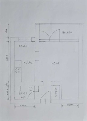 Stilvolle 1,5-Zimmer-Wohnung mit Balkon in Pforzheim (Haidach)