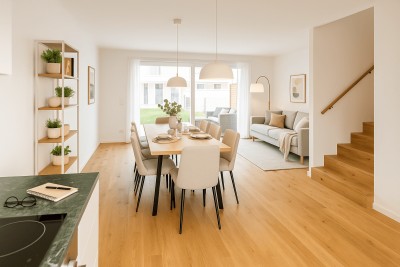Grüne Ruhe trifft kühlen Komfort - Ihre Stadtvilla mit Ausblick