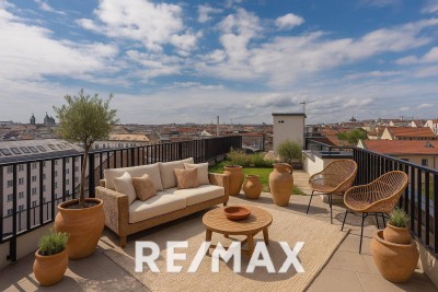 Wo Wien dir zu Füßen liegt – Einzigartige Maisonette mit Weitblick &amp; sonnigen Freiflächen- 1100 Wien